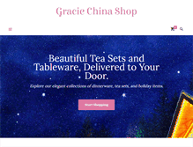 Tablet Screenshot of graciechinashop.com